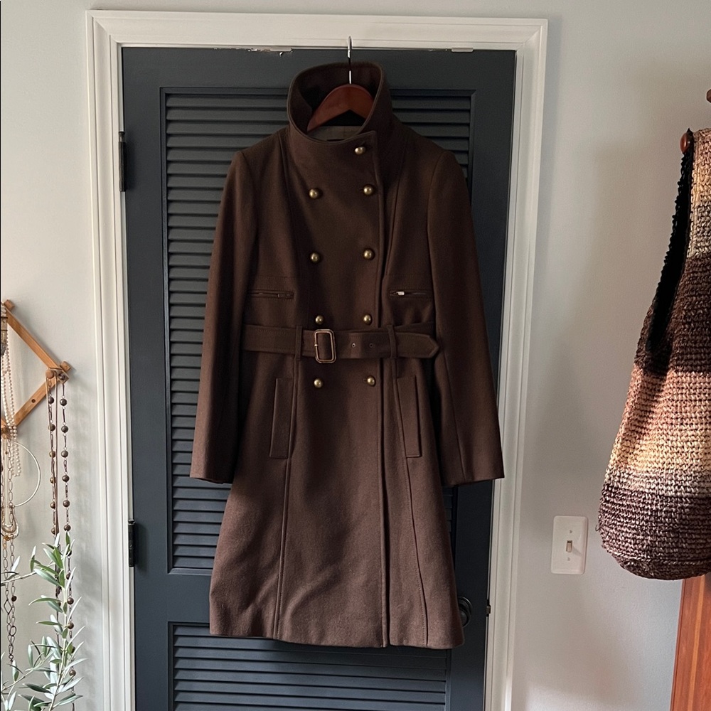 BCBGMaxAzria army green Coat